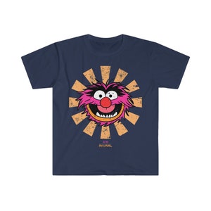 Animal Retro Japanese Muppets Men&#39;s Fitted Short Sleeve Tee