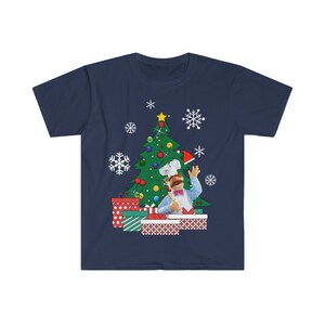 Chef suédois autour de l’arbre de Noël Muppets Hommes Ajusté Short Sleeve Tee