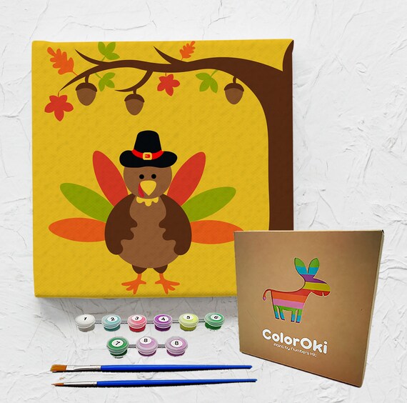 Paint by Numbers Canvas Kits for Kids Predrawn Canvas Etsy