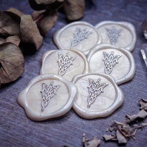 The Evenstar Wax Seal Set Wedding Arwen & Aragorn Middle Earth Rivendell Elves Lord of the Rings Stationery image 2