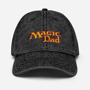 Magic Dad Magic the Gathering MTG Vintage Logo bestickter Dad Hut Vatertag