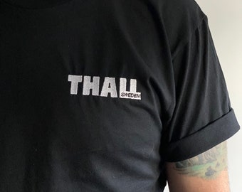Thall Djent Metal Logo besticktes T-Shirt