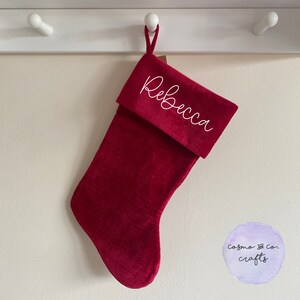 Velvet Personalised Stocking