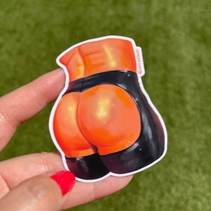 Shiny Leather Booty - Wasserdichter Aufkleber