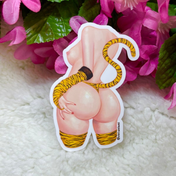 Tiger Booty - Waterproof Sticker