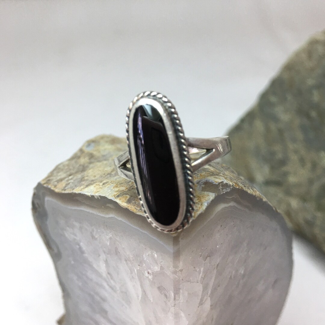 925 Silver Ring / Black Onyx / Big Huge Ring / Womens Rings Bands /  Designer Ring / Pentagon Black Onyx/ Customized Ring Size J TO Z - Etsy