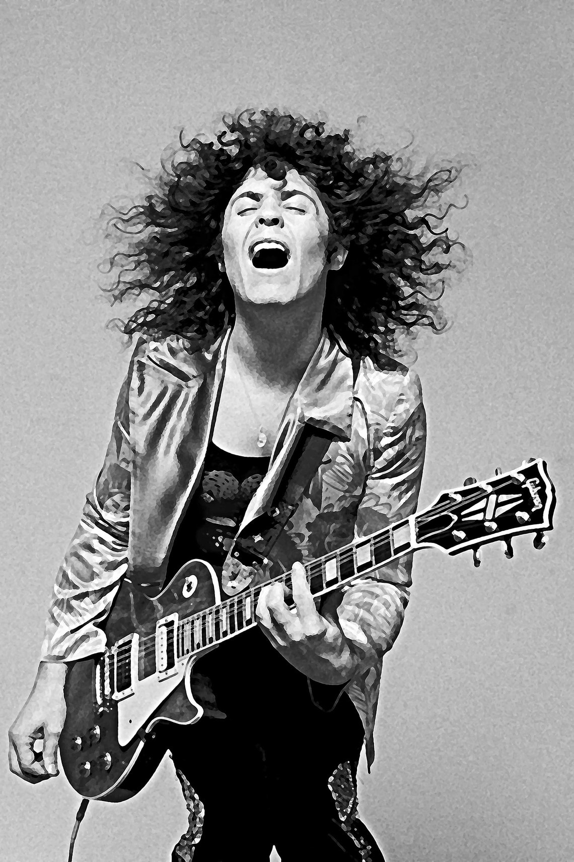 Marc Bolan Art Poster T. Rex Print Glam Rock Mixed Painting - Etsy