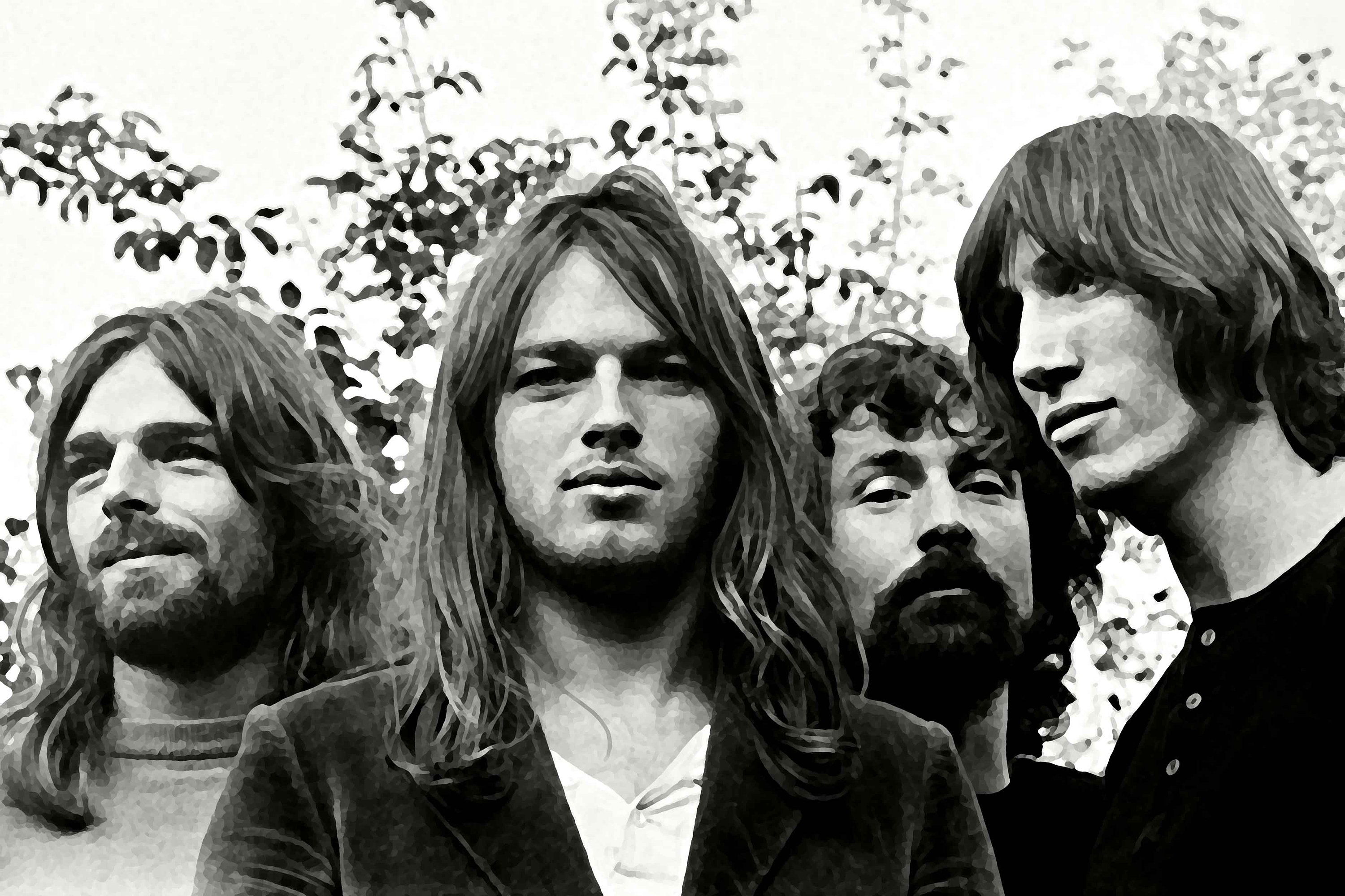 Pink Floyd Art Print Richard Wright David Gilmour Nick Mason Etsy