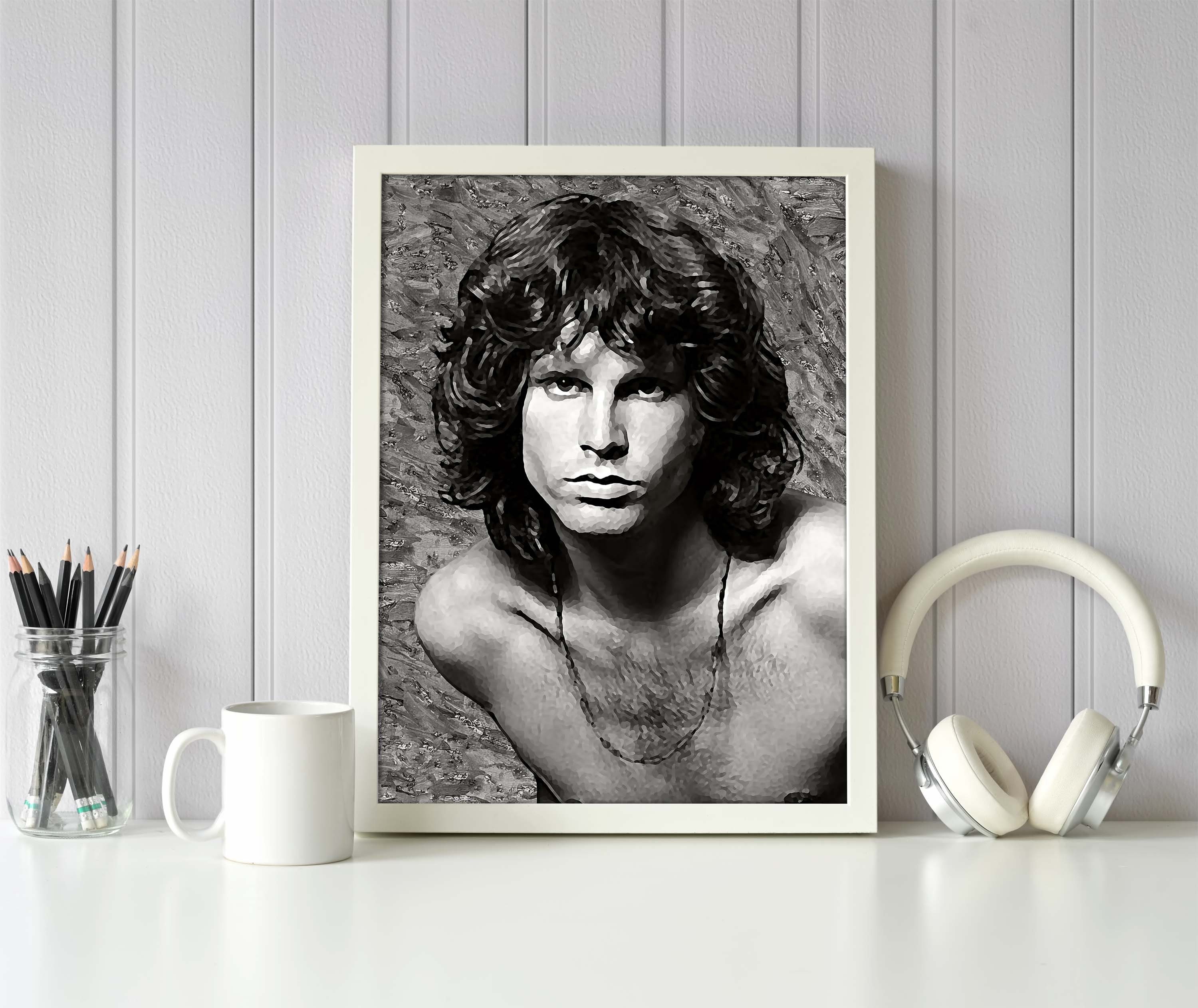 Jim Morrison the Doors Art Print Psychedelic Rock Blues Rock | Etsy