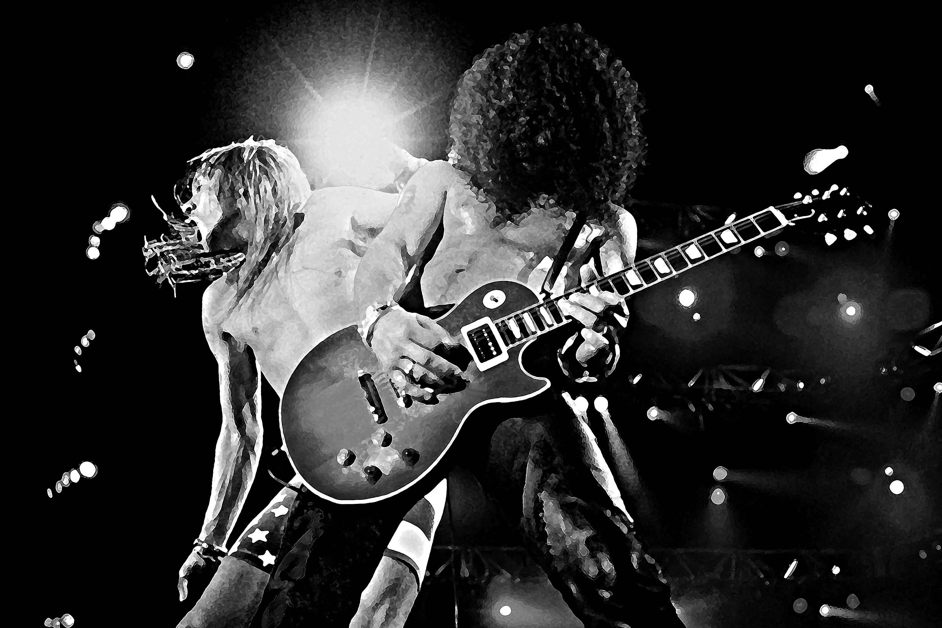 Guns N Roses Art Poster Axl Rose Slash Hard Rock Mixed Media Etsy 日本