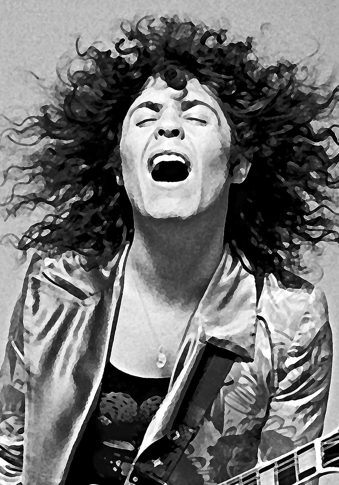 Marc Bolan Art Poster T. Rex Print Glam Rock Mixed Painting - Etsy