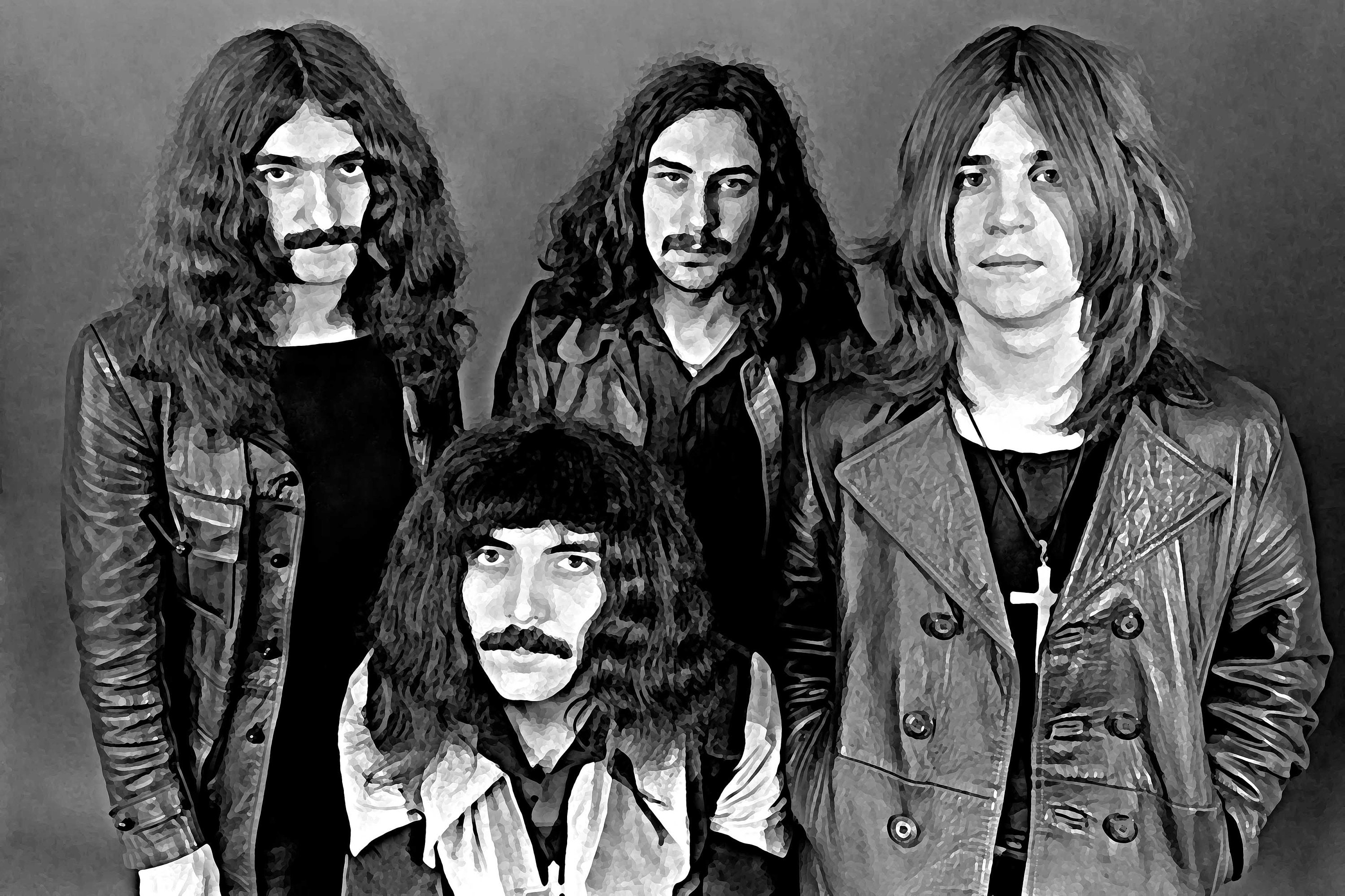Black Sabbath 1970 Geezer Butler Tony Iommi Bill Ward Ozzy | Etsy