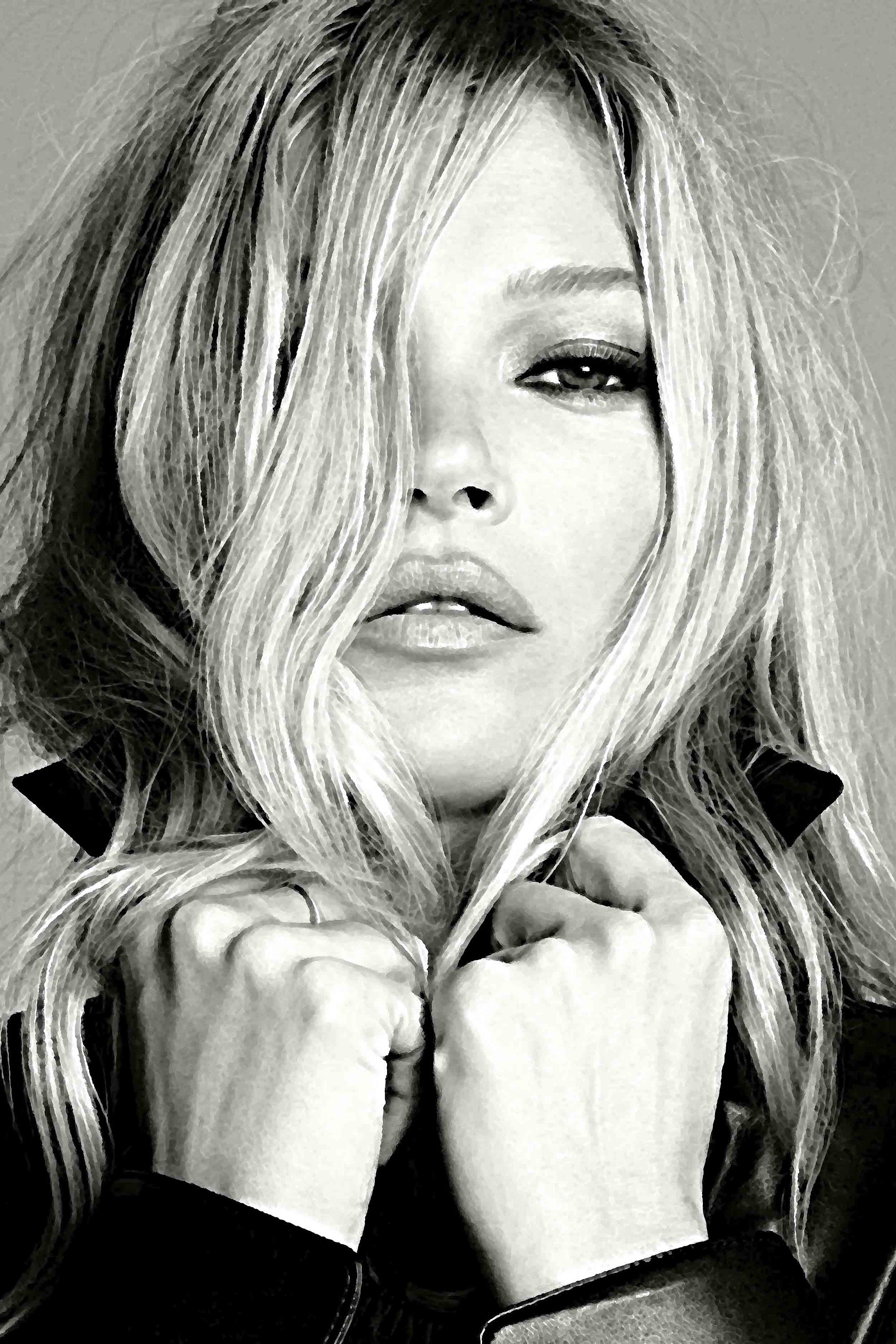Kate Moss Art Print Model Fashion Designer Poster Kate Moss | Etsy