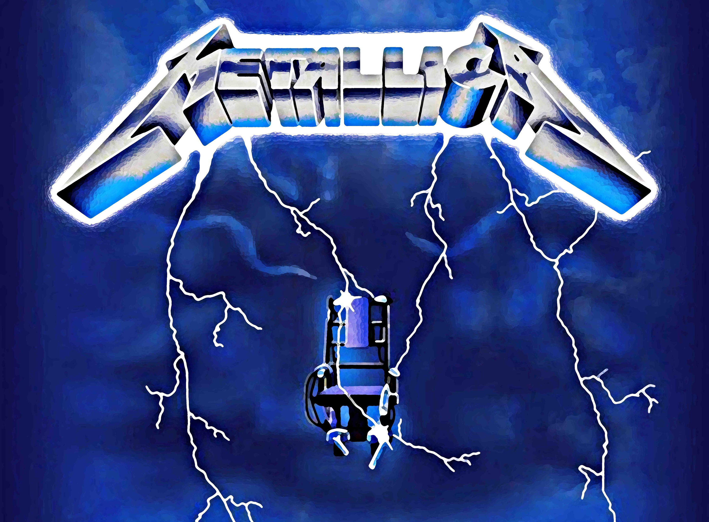 Metallica Ride the Lightning Art Print 1984 Thrash Metal Ride Etsy