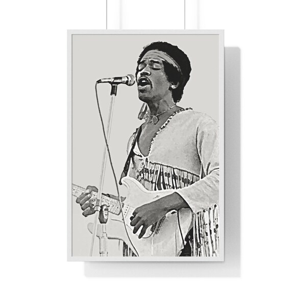 Jimi Hendrix Art Print Rock Icons Guitarist Psychedelic Rock Etsy Ireland