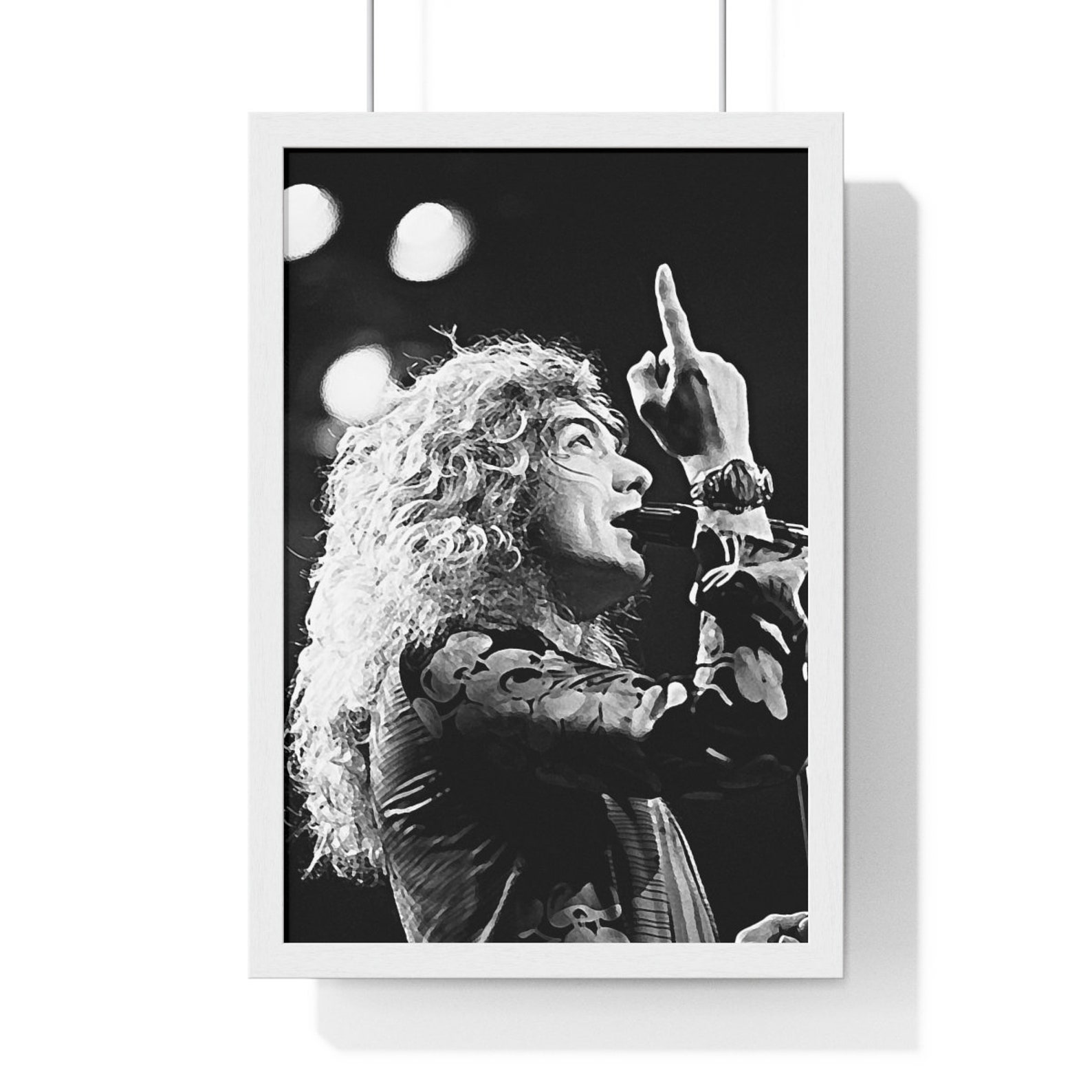 Robert Plant Stairway to Heaven Led Zeppelin Art Print Poster Etsy