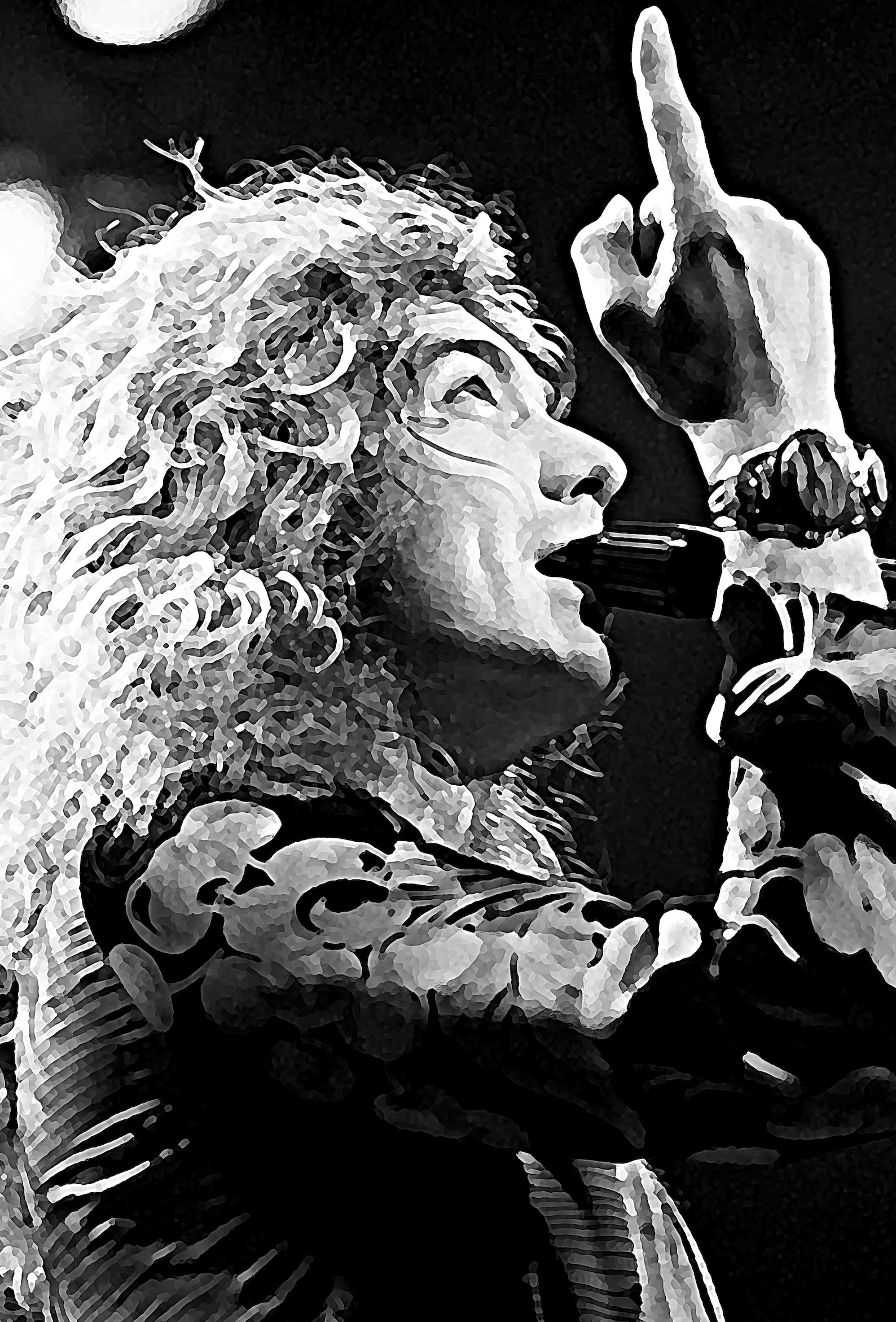 Robert Plant Stairway to Heaven Led Zeppelin Art Print Poster Etsy