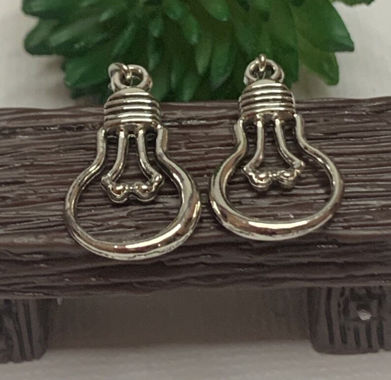 Light Bulb Earrings Light Bulb Light Thinking Earrings Fun Etsy