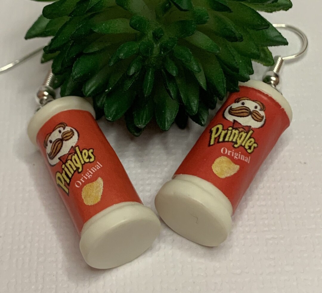Pringles Potato Chips Earring, Potato Chips, Lays Earrings, Dangle Earrings, Unique Earrings
