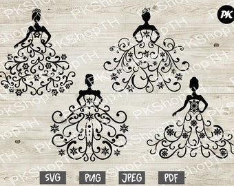 Download Bride Dress Svg Etsy