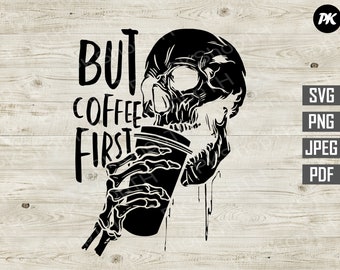 Download Skeleton Coffee Svg Etsy