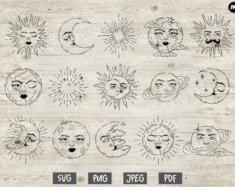 Moon Face Svg Etsy Moon Face Svg Etsy