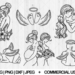 Baby loss memorial svg bundle, Pregnancy and Infant loss svg, Baby angel svg, Baby svg, Miscarriage svg, Rainbow Baby svg, Instant Download