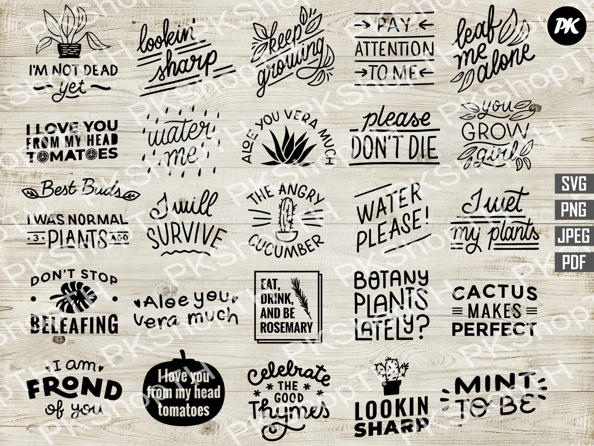 Download Funny Plant Quote Gardener Svg Bundle