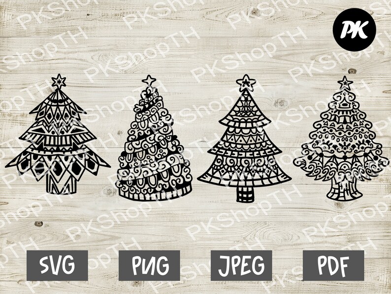 Download Mandala Christmas Tree Svg Mandala Christmas Ornaments Svg Etsy