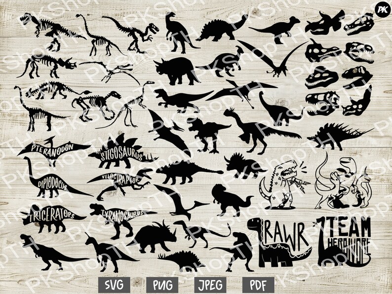 Download 50 Dinosaur svg bundle Dinosaur family svg Dinosaur type ...