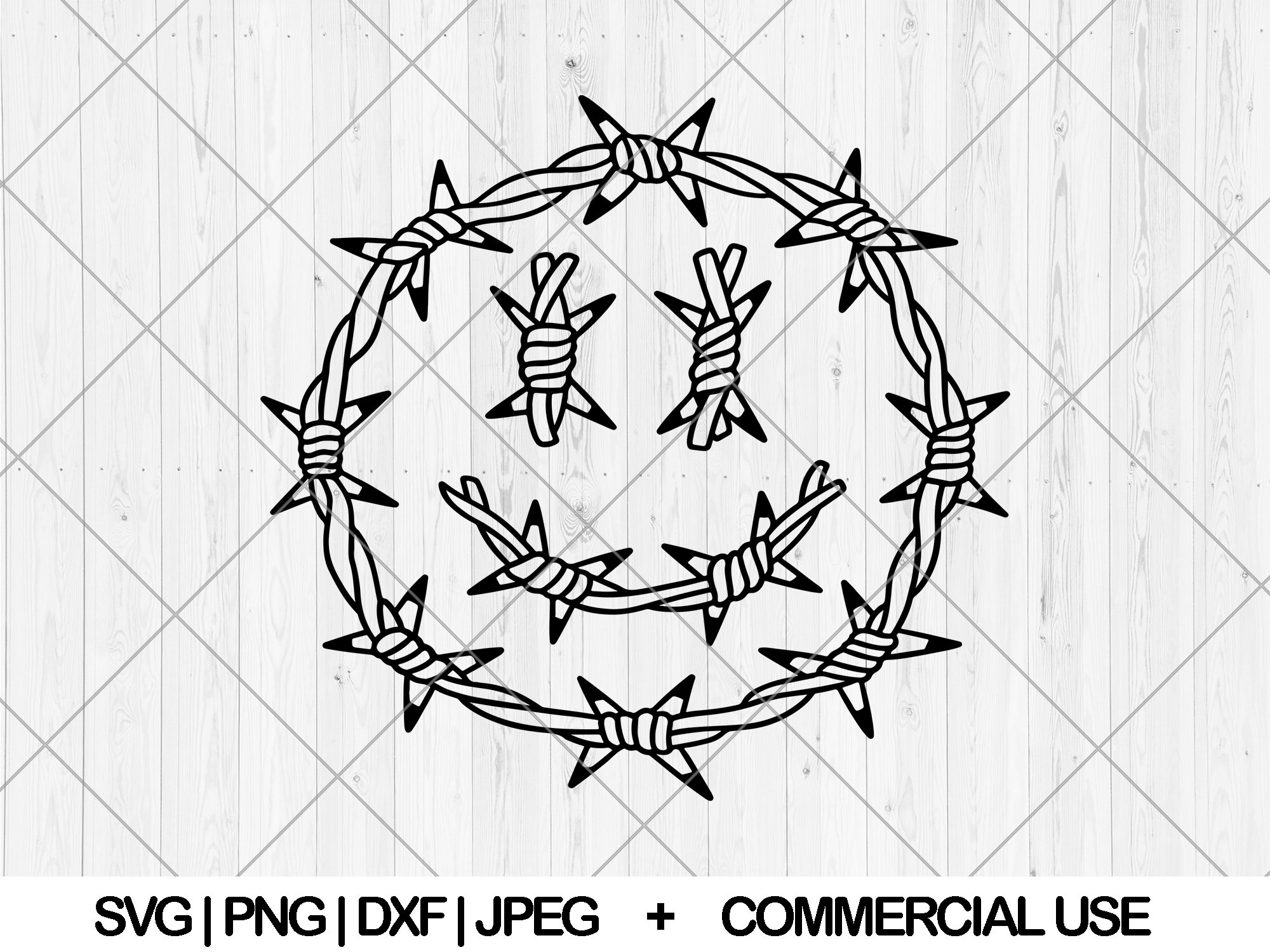 Smile Barbed Wire Svg Smiley Face Svg Png Dxf Jpg Barbed Etsy Canada