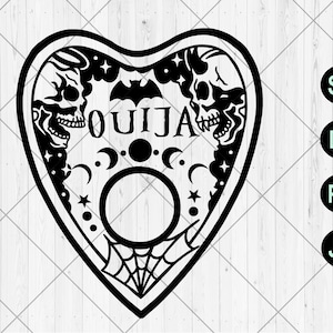 Ouija planchette svg, Planchette svg, dxf, png, jpg, Ouija board svg, Dead spirit board game svg, Spirit board svg, Instant Download