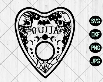 Ouija planchette svg, Planchette svg, dxf, png, jpg, Ouija board svg, Dead spirit board game svg, Spirit board svg, Instant Download