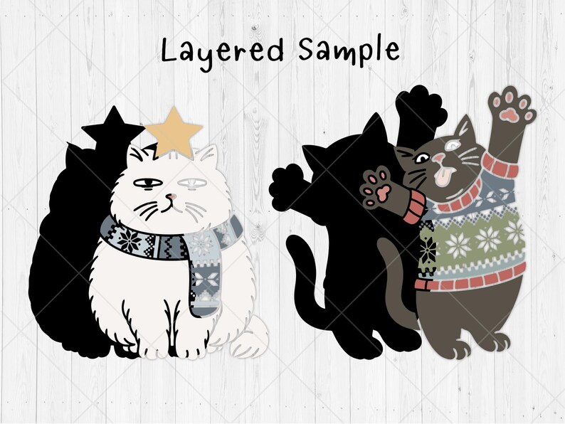 Meowy Christmas Svg Bundle, Funny Cats Meme Svg, Dxf, Png, Eps, Cute ...
