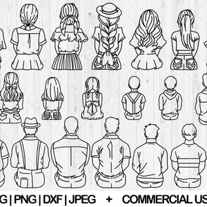 Family sitting svg bundle, Parents and kids svg, dxf, png, jpg, Grandparents svg, Sibling svg, Big family clipart, Instant Download