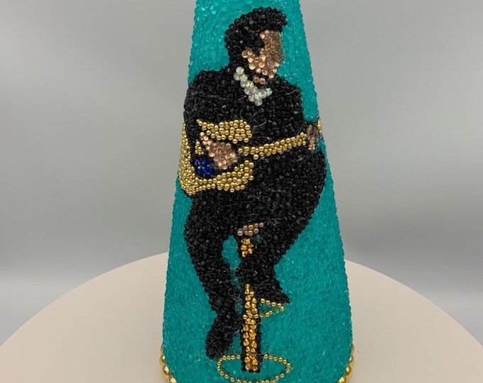 Tribute to Johnny Cash, the Man In Black, Rhinestone Holiday Decor