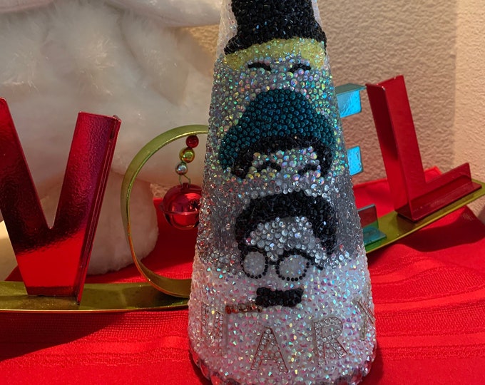 Rhinestone Tabletop Holiday Tree Tribute to Marx Brothers