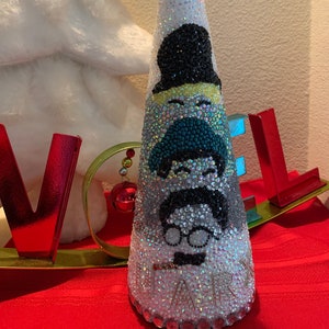 Rhinestone Tabletop Holiday Tree Tribute to Marx Brothers