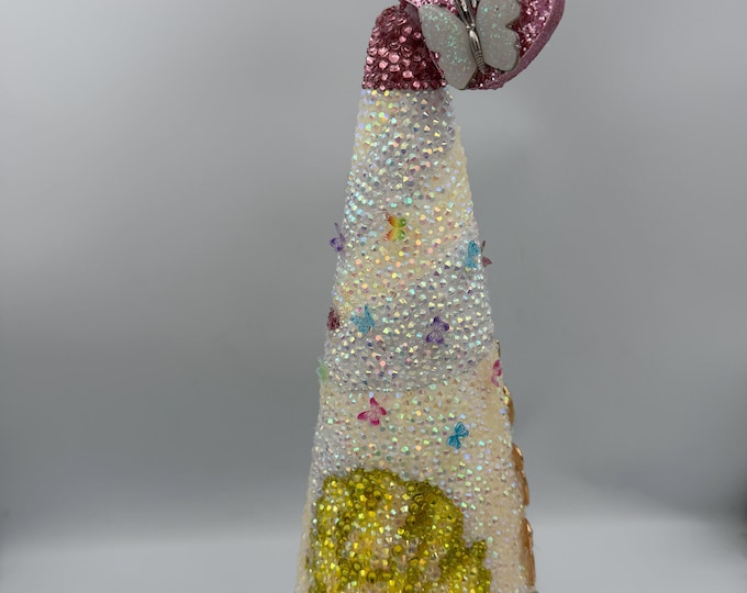Rhinestone Christmas Tabletop Tree Decor Tribute to Dolly