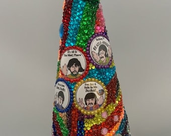 Tribute to Yellow Submarine Beatles Rhinestone Holiday Decor