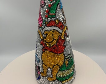Winnie the Pooh and Friends Rhinestone Tabletop Christmas Tree Holiday Decor