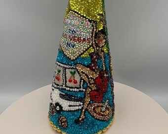 Sale! Sale! Sale! Viva Las Vegas Rhinestone Holiday Tabletop Deco