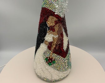 Winter Bride Rhinestone Holiday Tree Decor