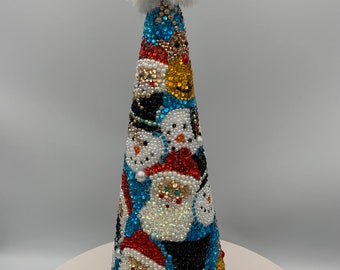 Where's Santa? Santa, Rudolph and Frosty Rhinestone Holiday Decor