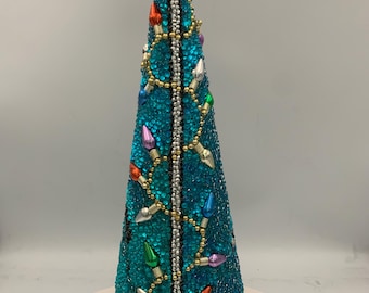 Festivus for the Rest of Us Tabletop Rhinestone Christmas Tree