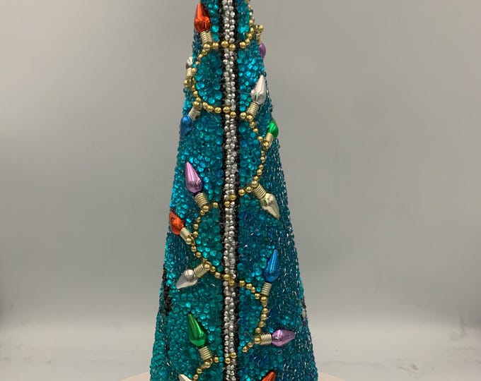 Festivus for the Rest of Us Tabletop Rhinestone Christmas Tree
