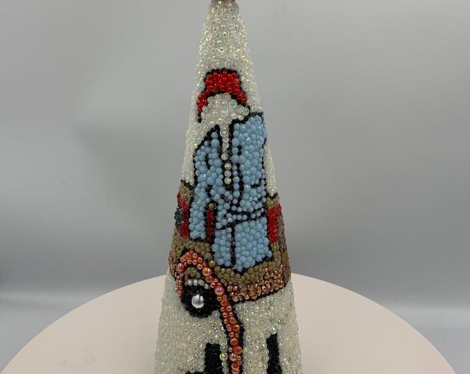 Lampoon Christmas Crazy Cousin Eddy Rhinestone 9" Tabletop Tree