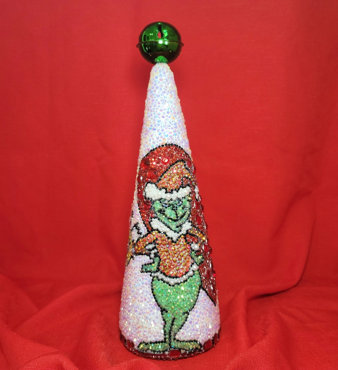 Grinch & Max Rhinestone Tabletop Christmas Tree Etsy