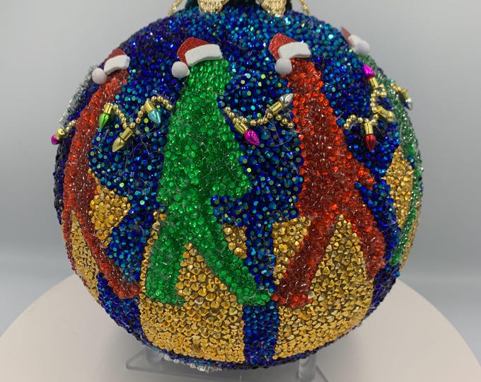 Beatles - the Fab Four Extra Large Rhinestone Christmas Ball