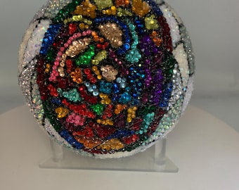 Rhinestone 5" Nativity Christmas Ball
